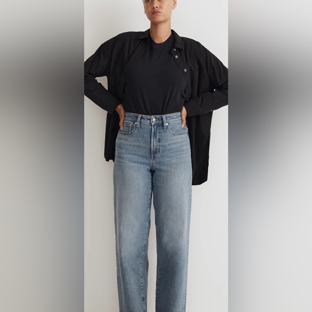 Madewell The Curvy Perfect Vintage Wide-Leg Crop Jean 29